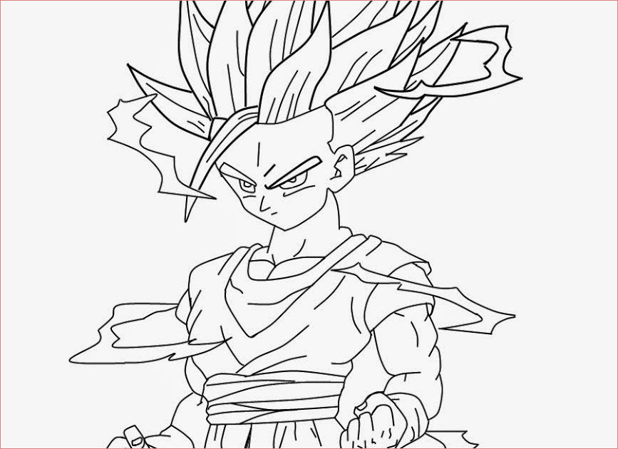 unique coloriage dragon ball z sangohan