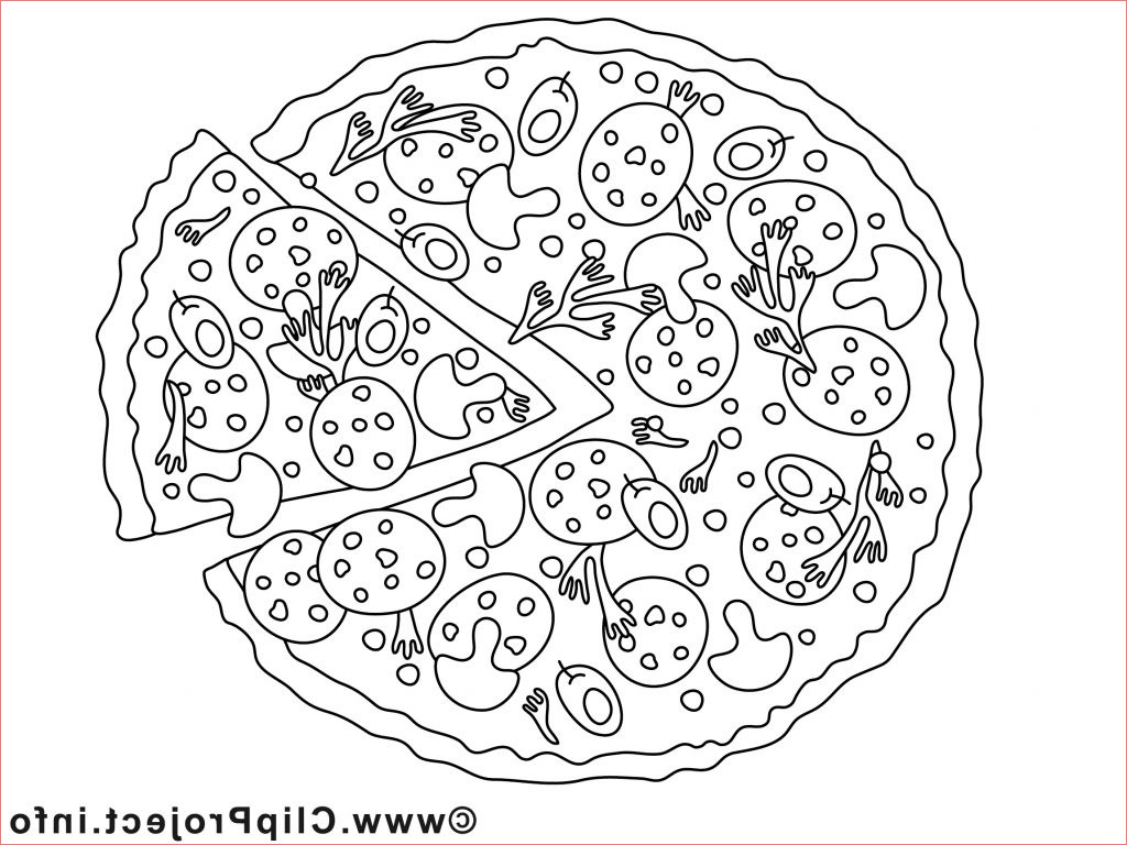 a colorier inspirant image pizza dessin a telecharger cuisine a colorier repas