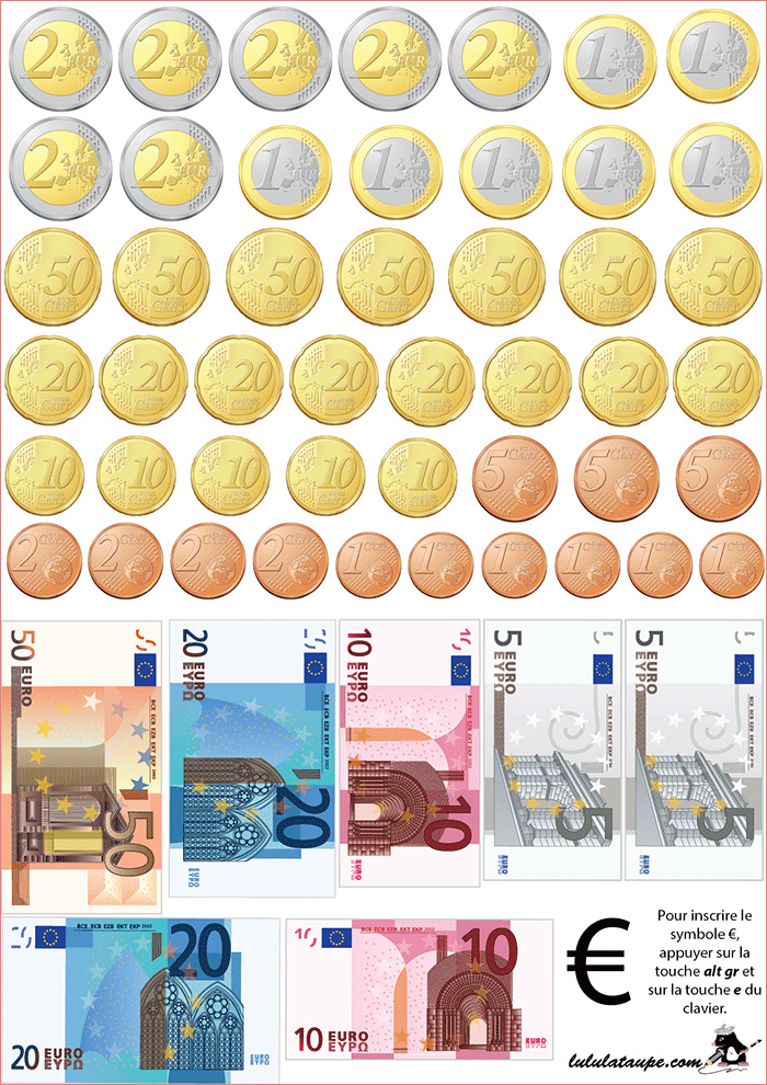 62 monnaie en euros