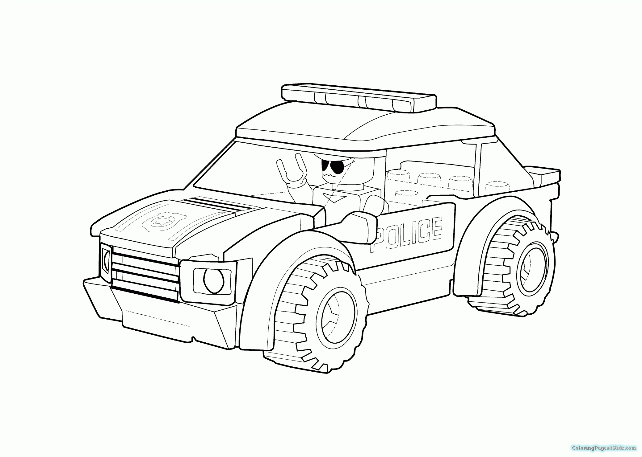 police car coloring pages 1032