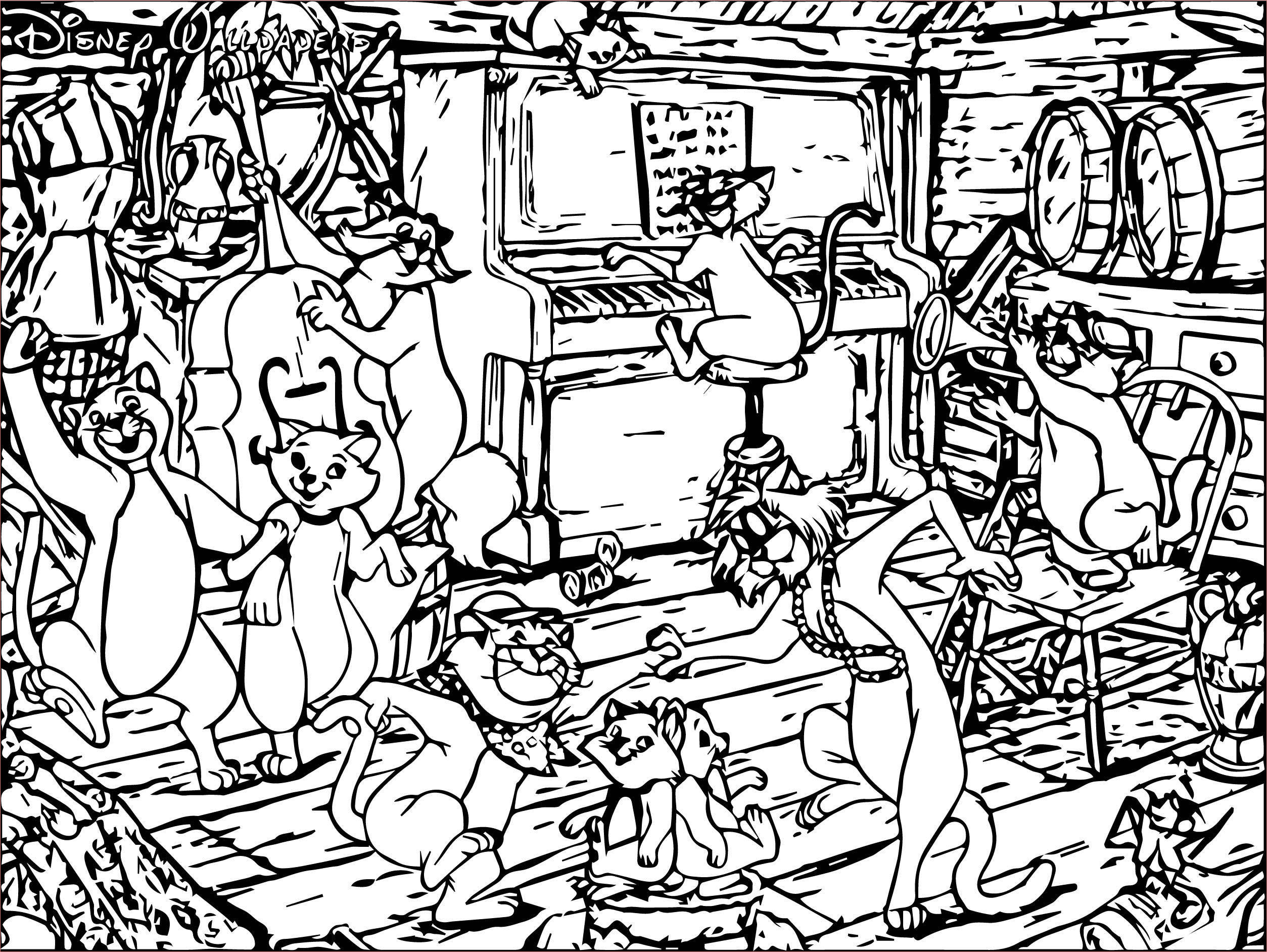 disney the aristocats coloring page 277