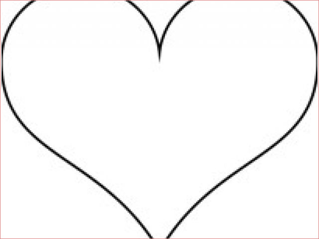 coloriage de coeur simple gabarit un coeur simple a colorier ou a decouper dory 2