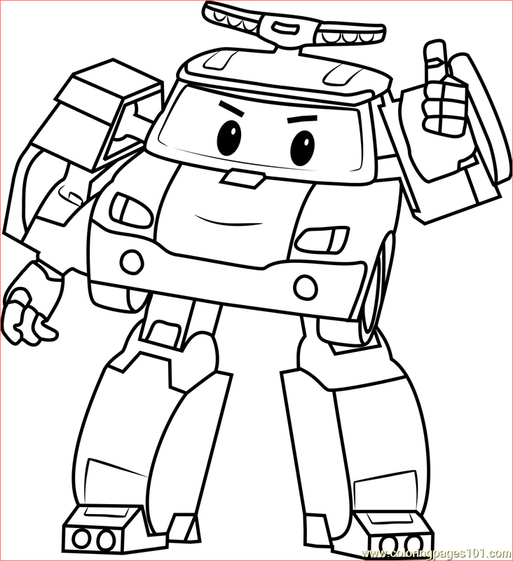 robocar poli drawing