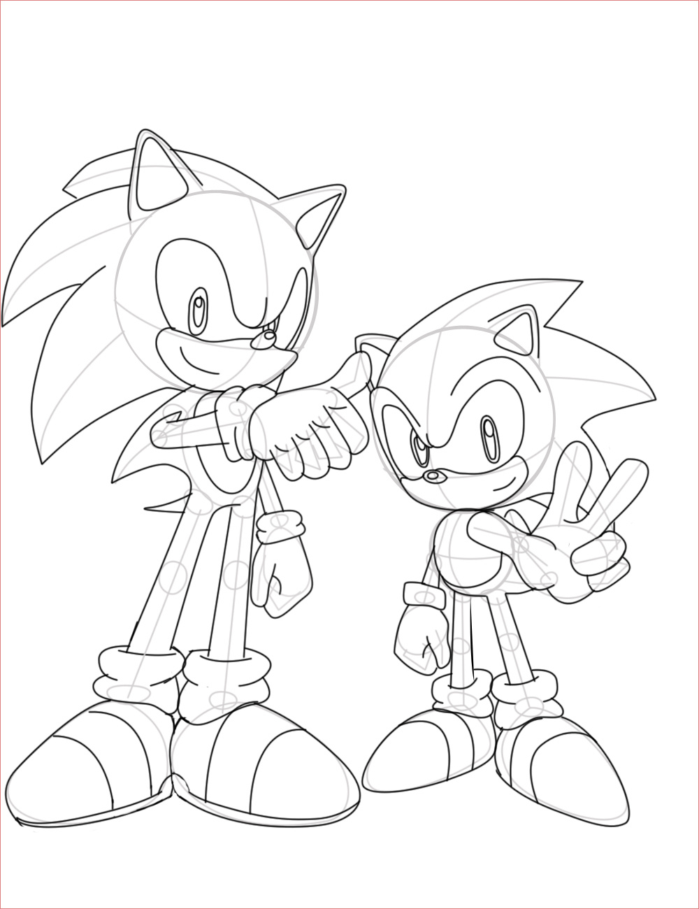 Sonic Generations Lineart