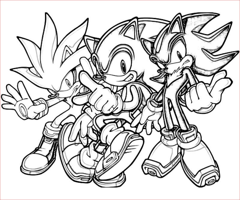 sonic the werehog coloring pages to print