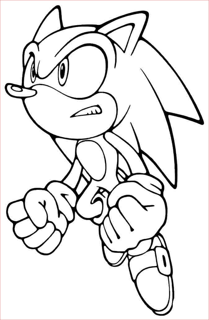 sonic style coloring pages