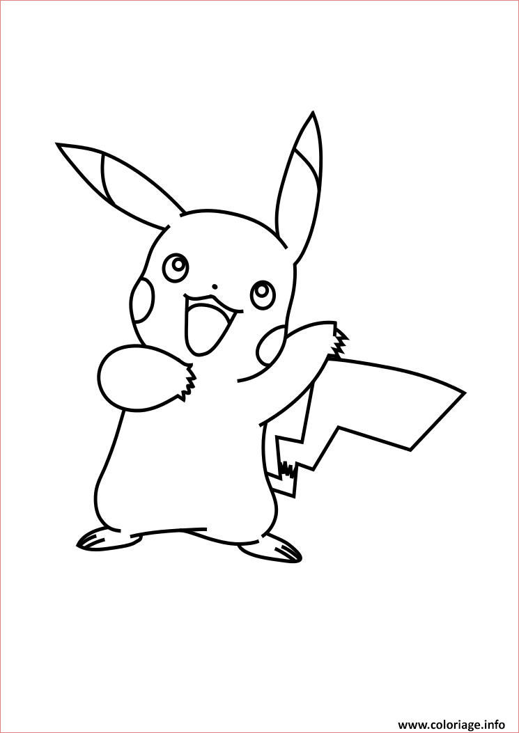 pikachu pokemon xy coloriage dessin