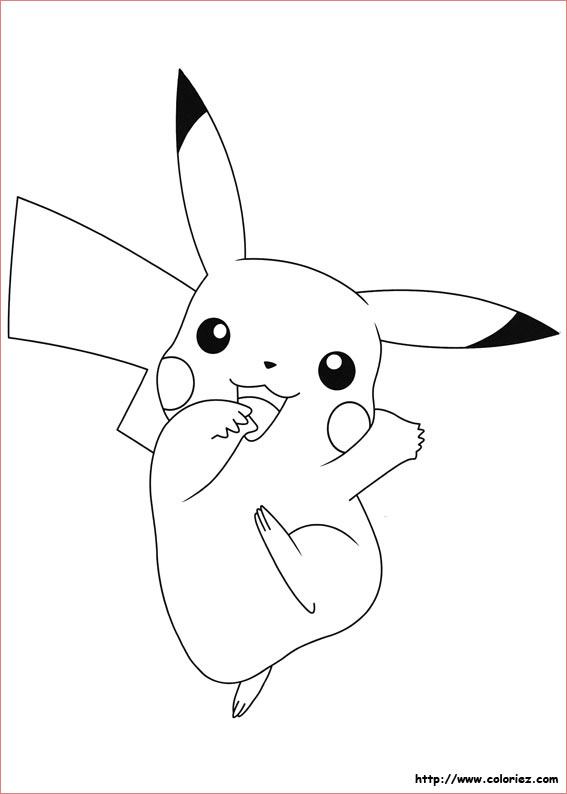 coloriage pikachu