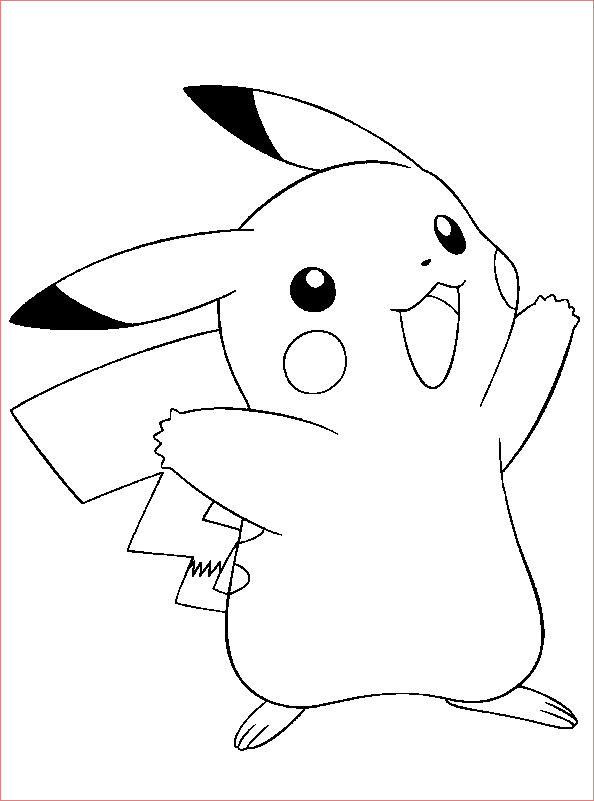 coloriage Pokemon pikachu
