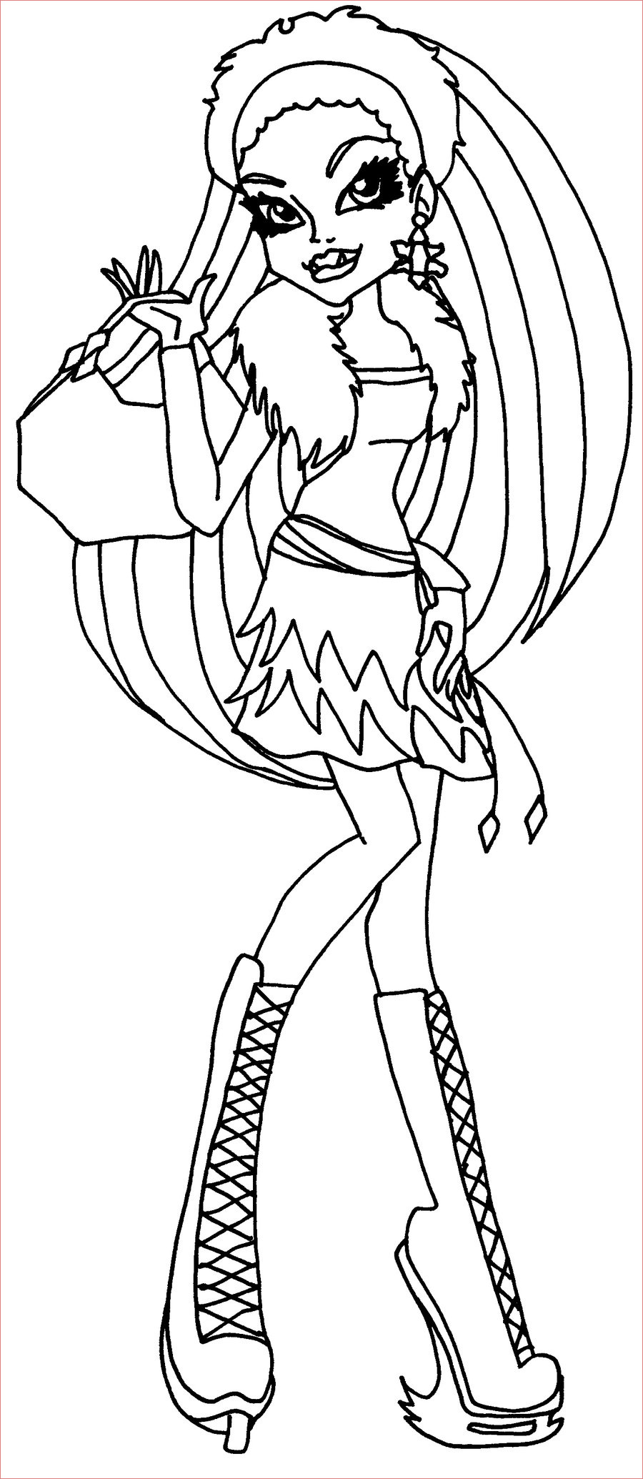 cousin coloriage monster high