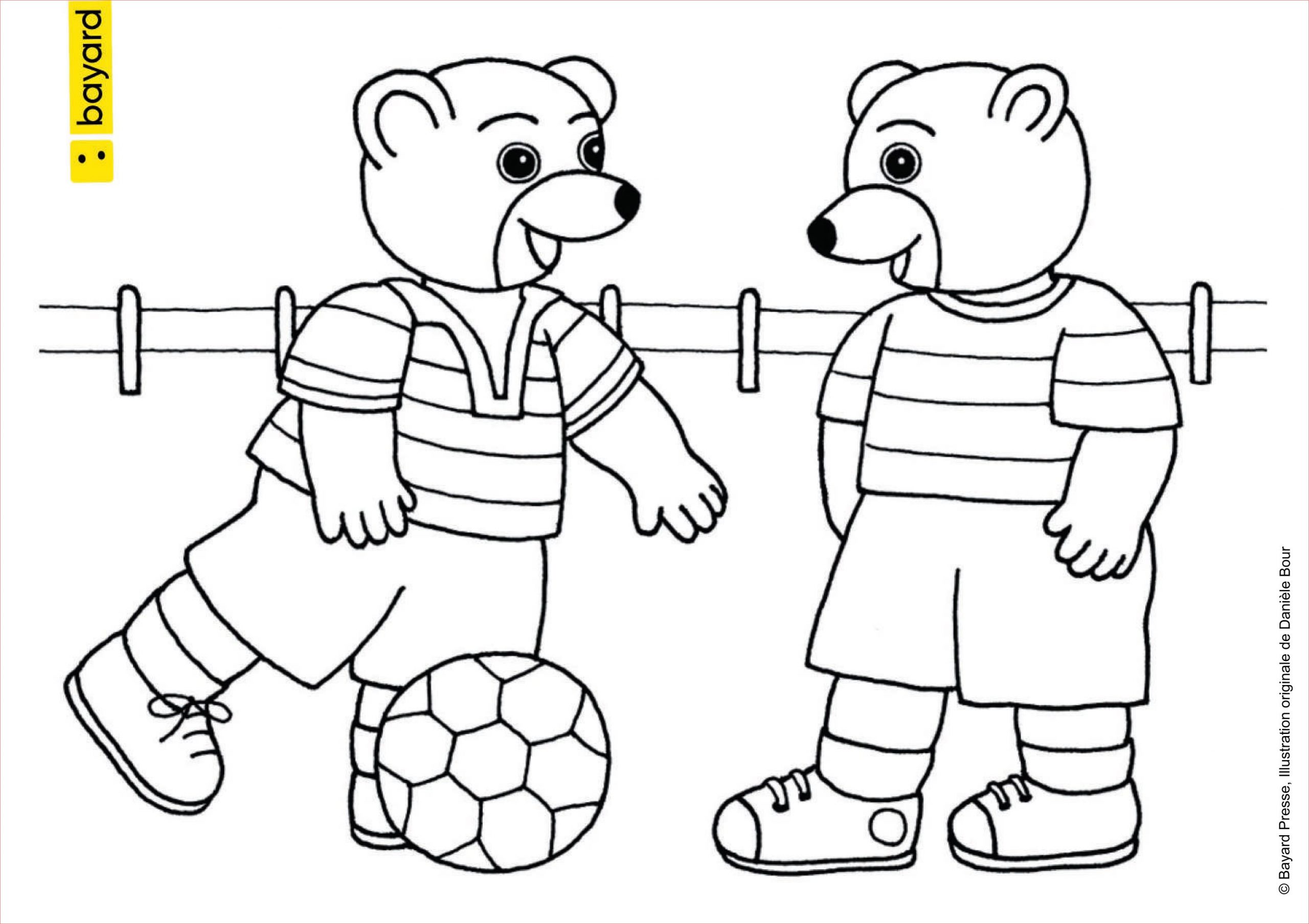 coloriage de petit ours brun