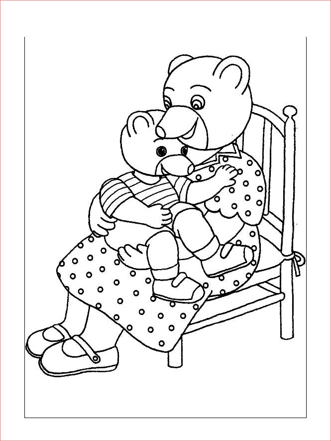 image=little brown bear Coloring for kids little brown bear 1