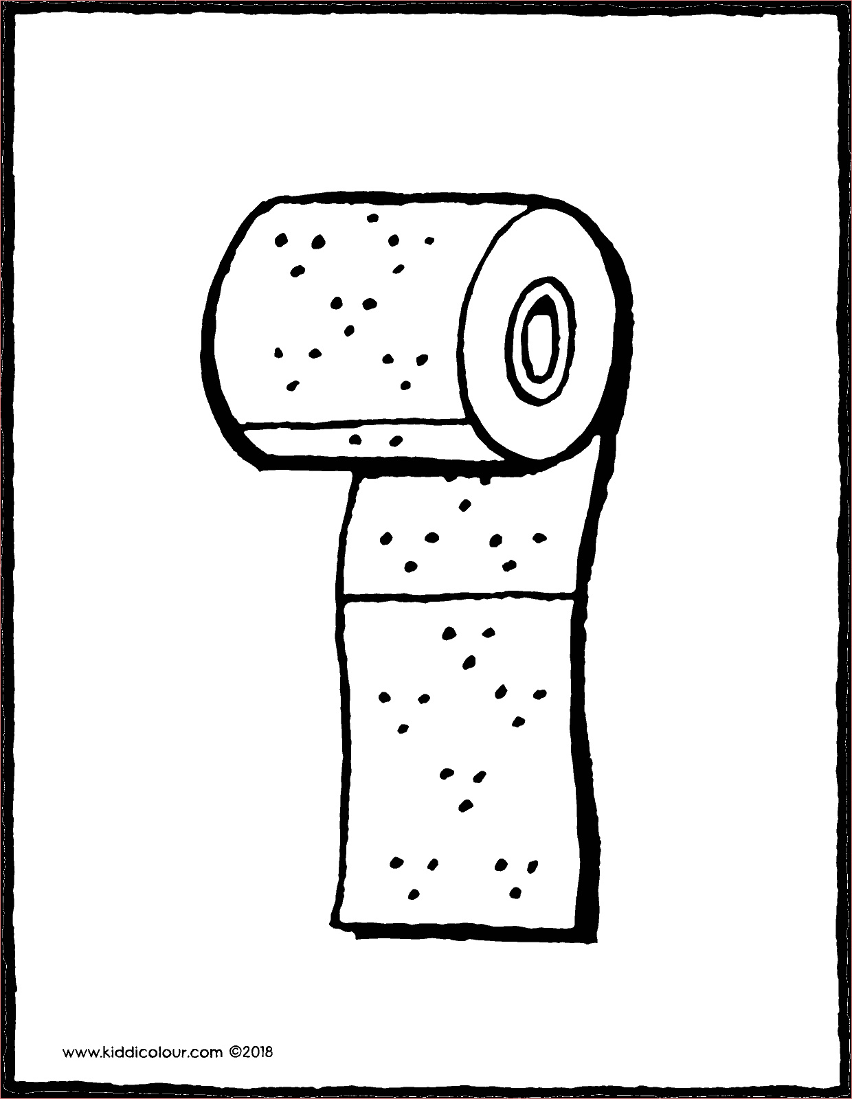eine rolle toilettenpapier