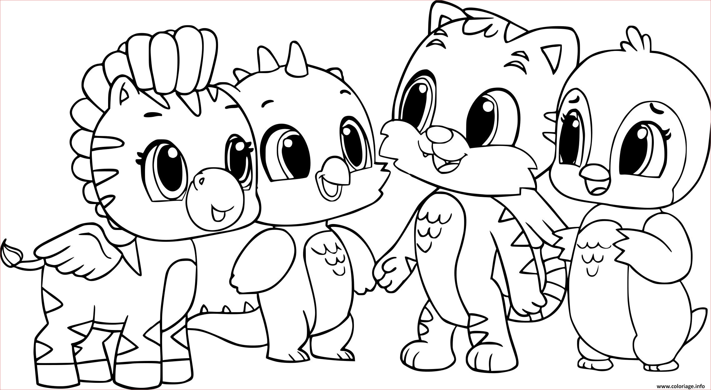 hatchimals animals for kids coloriage