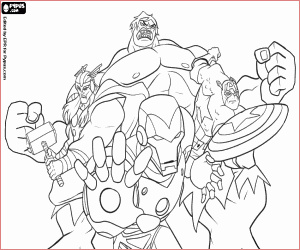 coloriage avengers infinity war