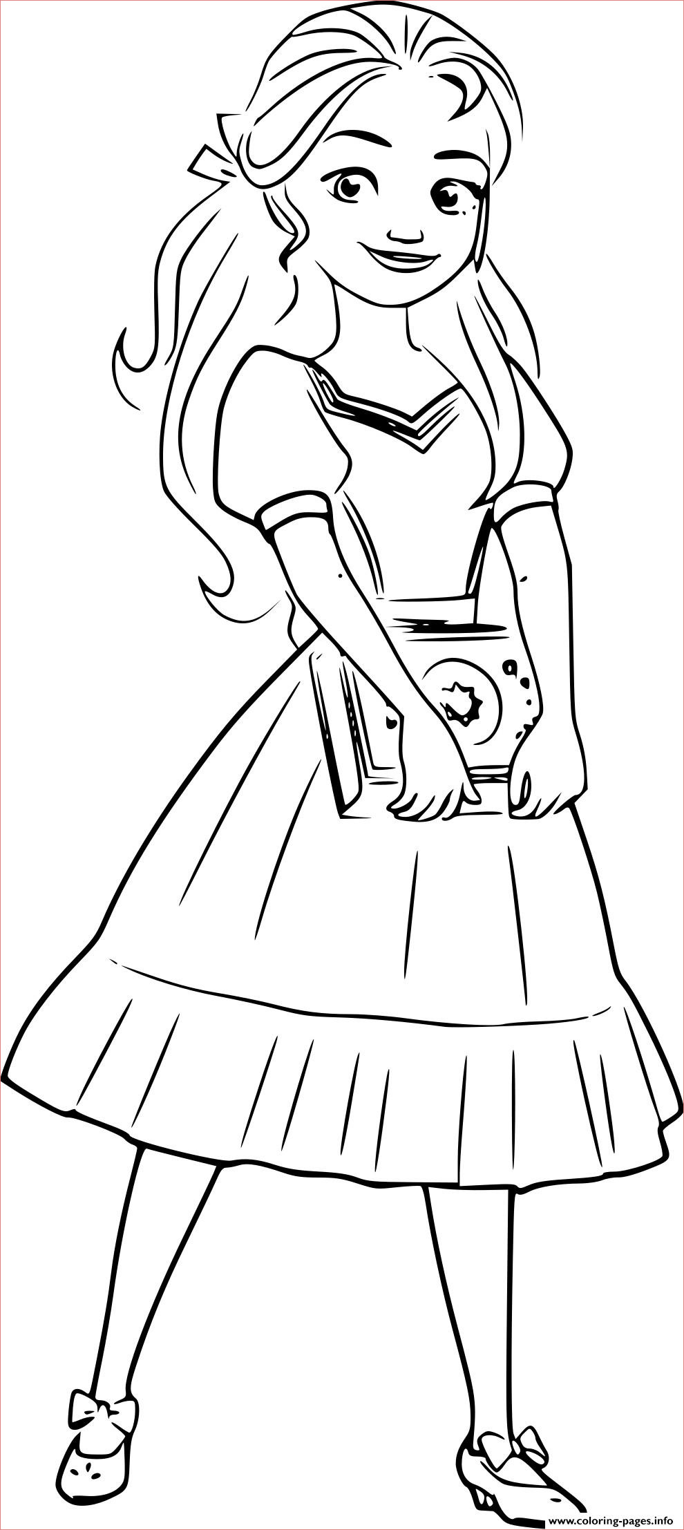 princess isabel elena of avalor printable coloring pages book