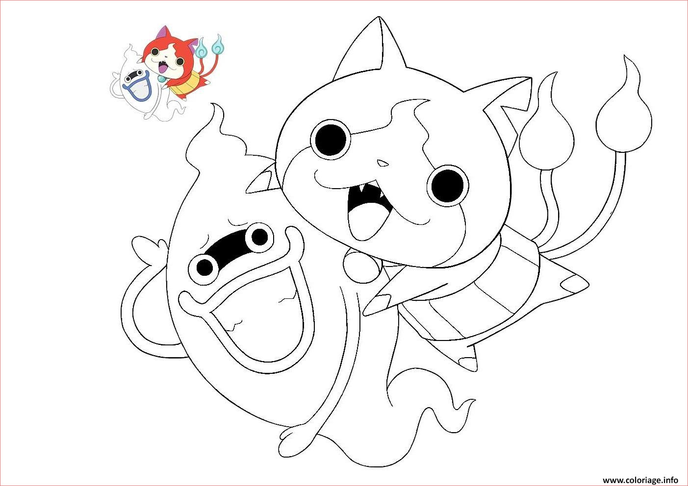 yo kai watch 2 coloriage dessin