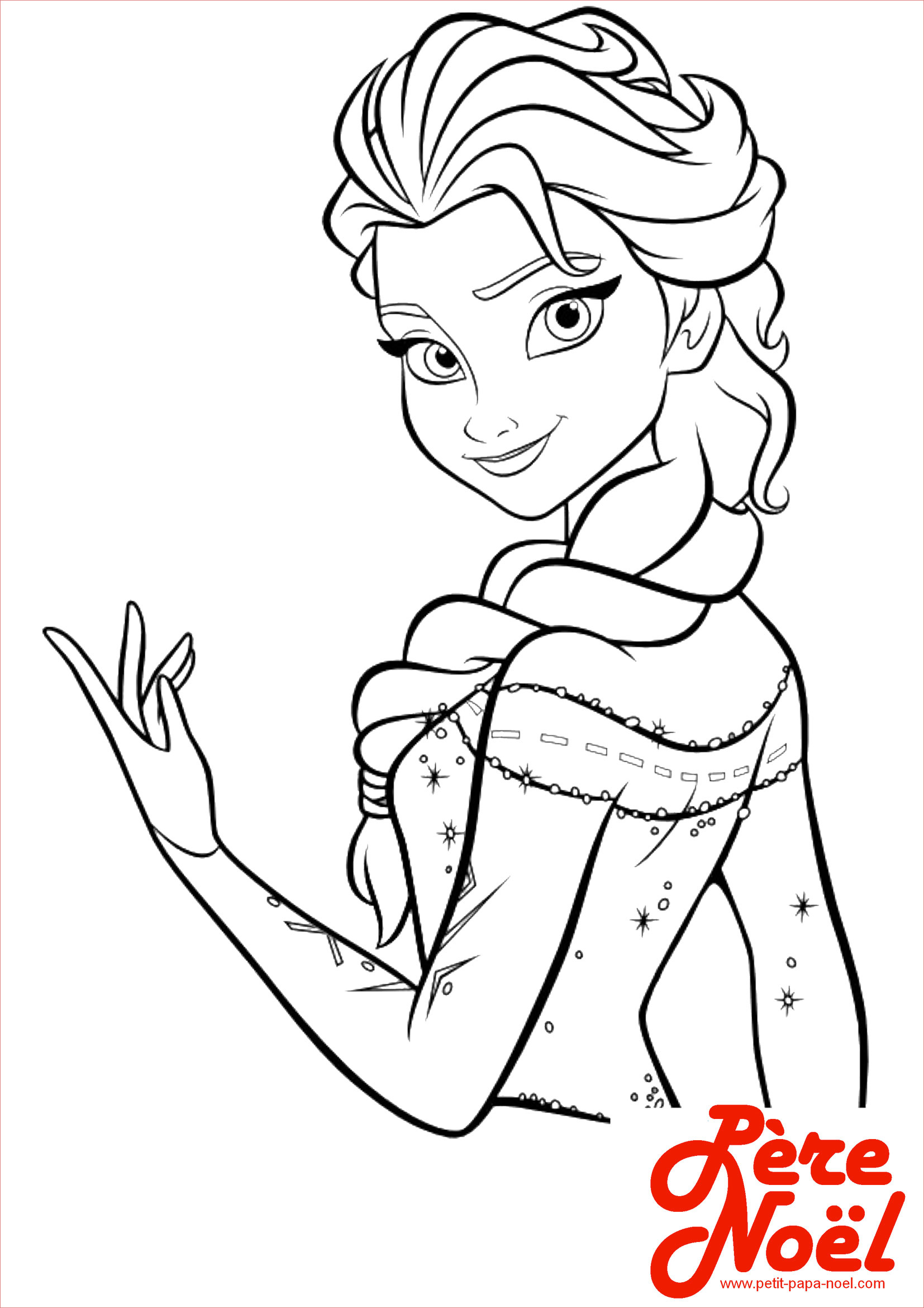 coloriage reinedesneiges elsa