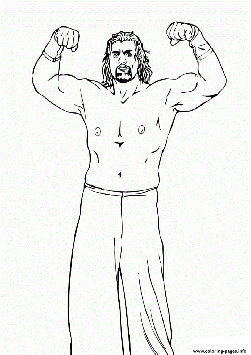 roman reigns wwe printable coloring pages book