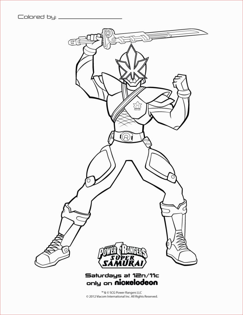 power rangers ninja steel coloriage