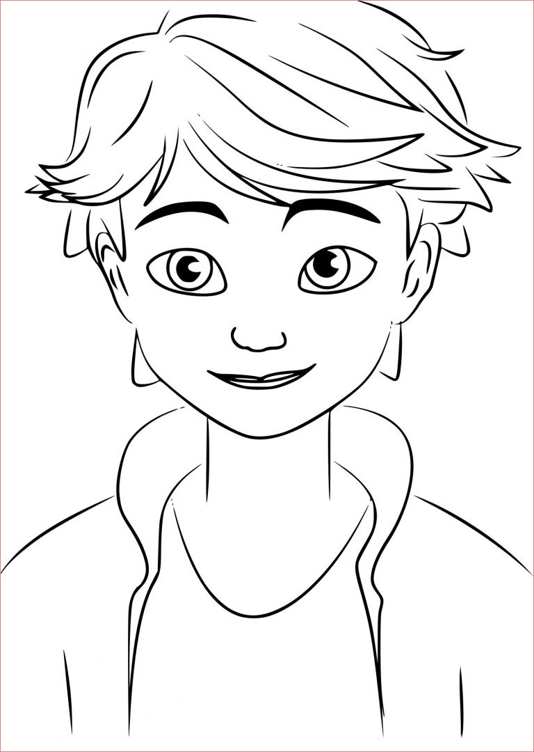 coloriage miraculous ladybug beau collection coloriage de miraculous adrien agreste a imprimer sur