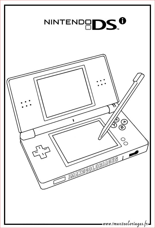 nintendo ds coloring pages sketch templates