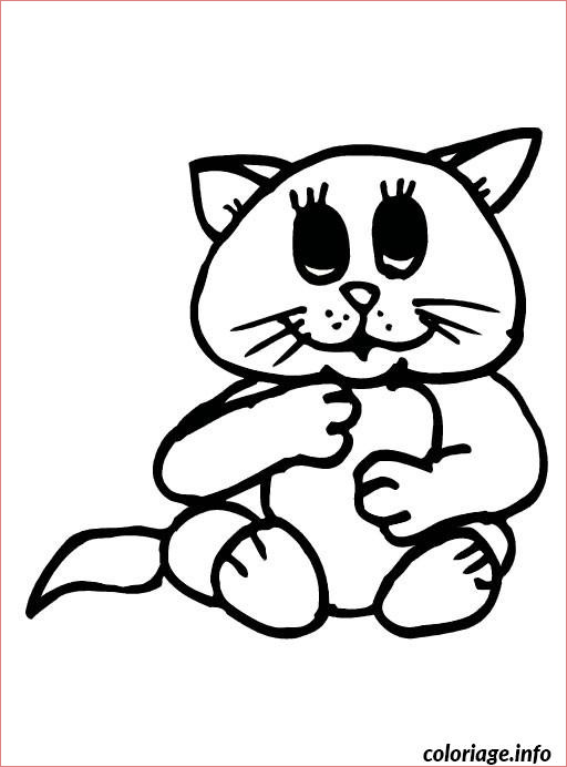 bebe chat coloriage 7081