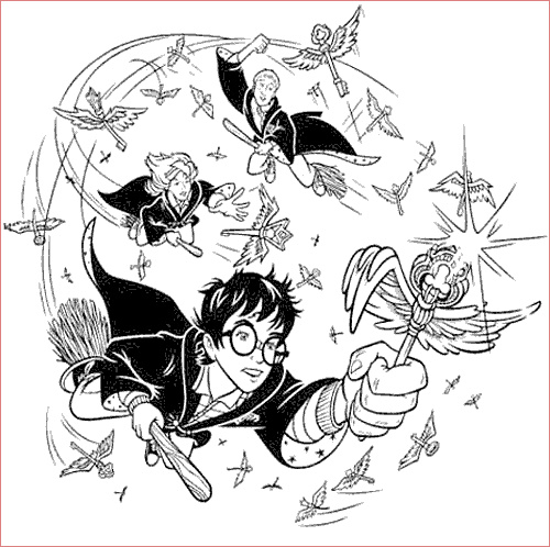 coloriage HarryPotter 1