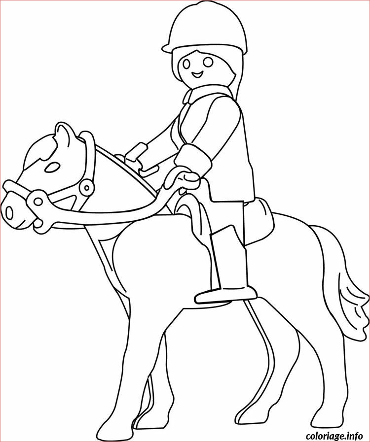 playmobil a cheval coloriage 275
