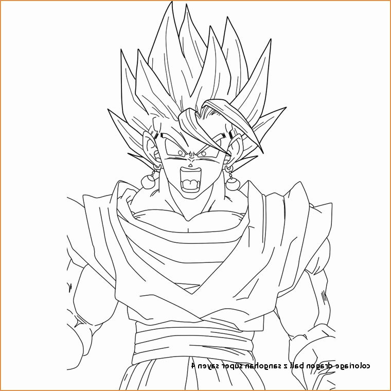 dessin sangohan beau photos coloriage dragon ball z sangohan super saiyan 2 pour