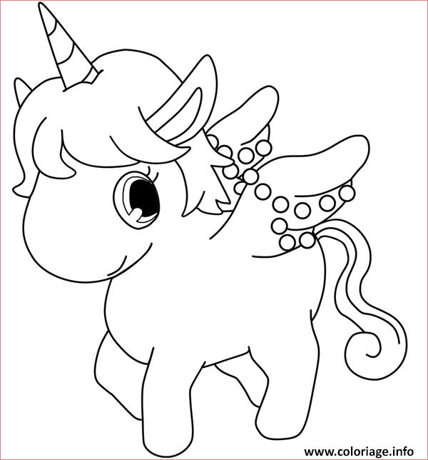 dessin licorne cute kawaii coloriage