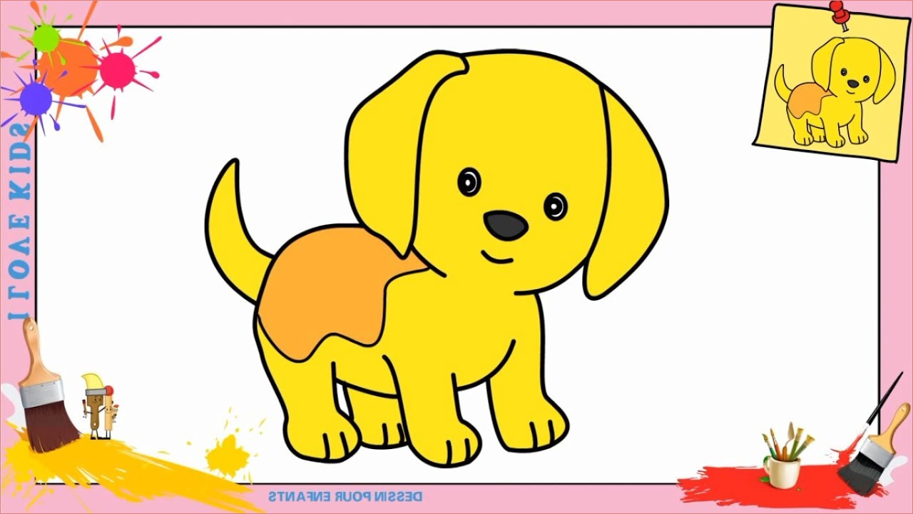 dessin facile animal inspirant galerie dessin chien kawaii facile ment dessiner un chien