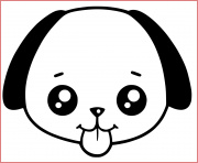 regardez chiot dessin chien kawaii
