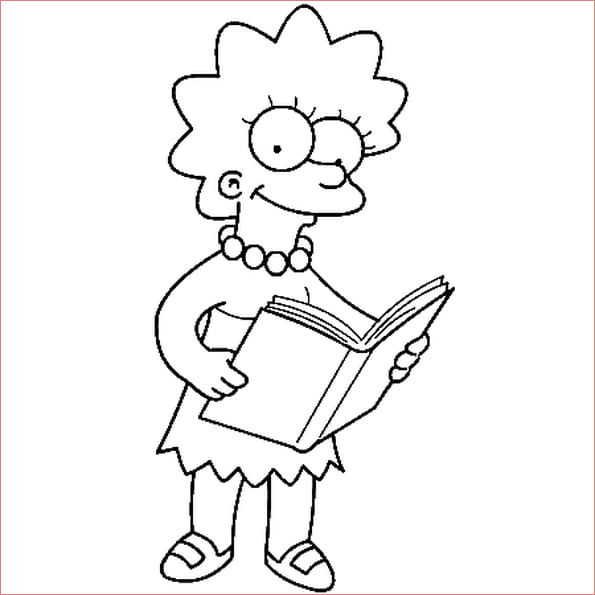 lisa simpson coloriage