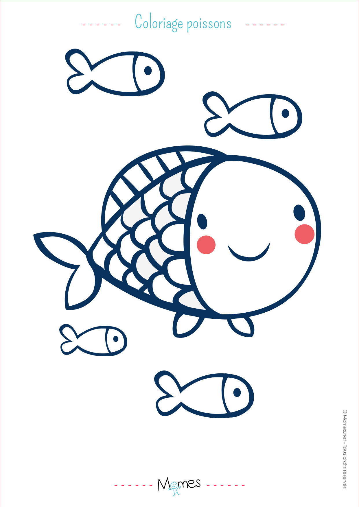 coloriage poisson d avril maternelle