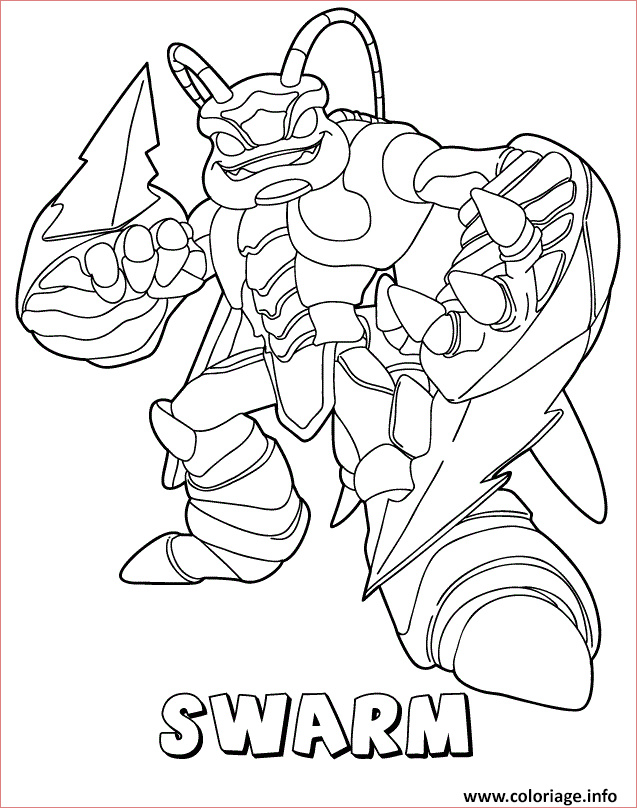 skylanders giants air swarm coloriage