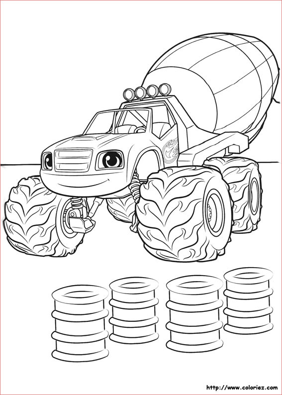 blaze and the monster machines coloring pages sketch templates