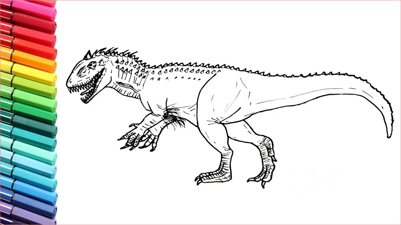 jurassic world 2 ausmalbilder indoraptor