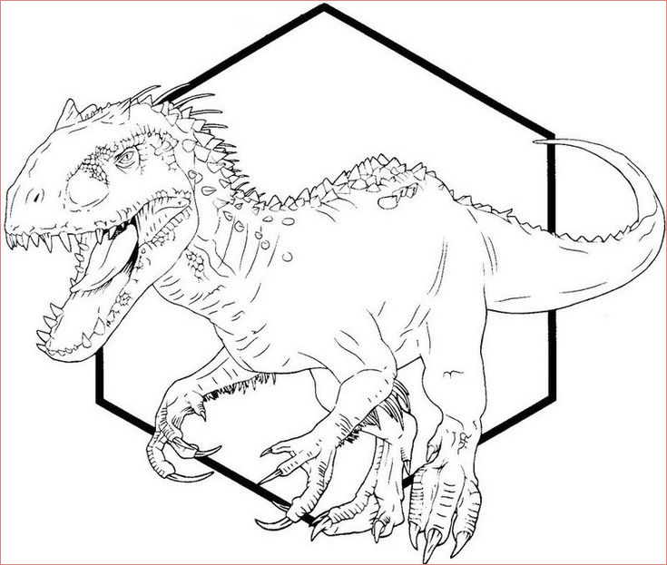 40 indominus rex coloring pages