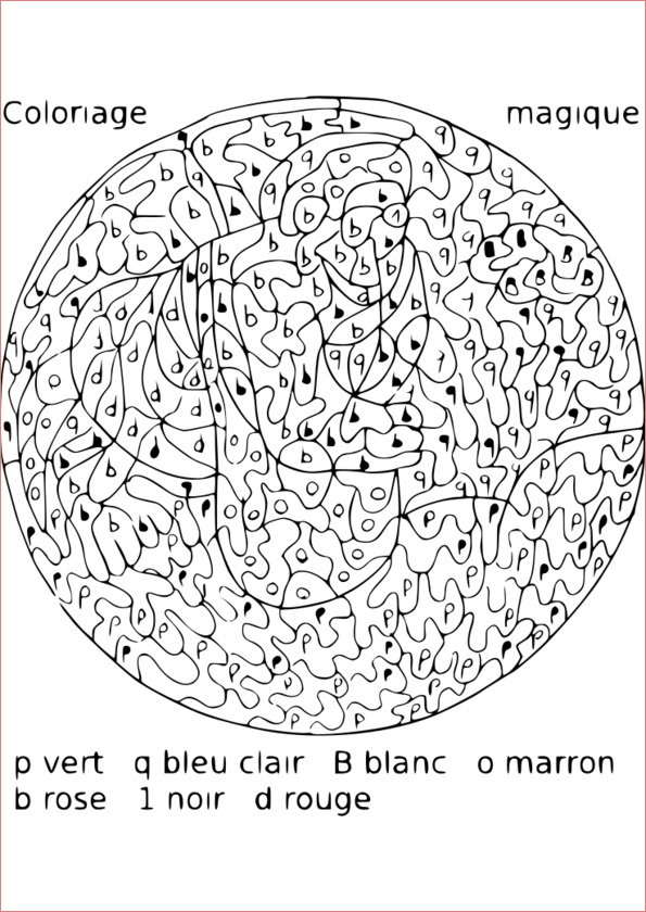 unique coloriage magique niveau 4eme