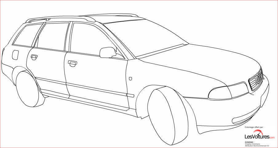 audi a4 coloriage voiture